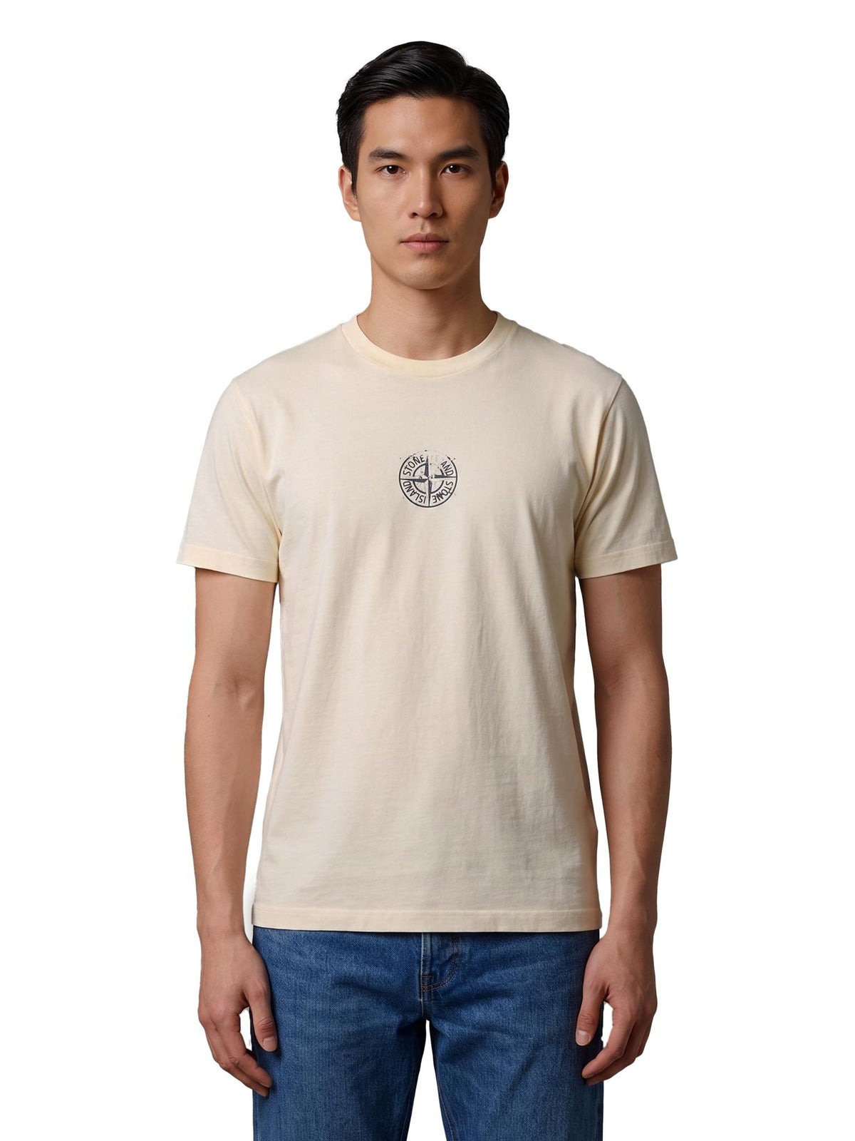 STONE ISLAND Short Sleeve Cotton T-Shirt Navy Men
