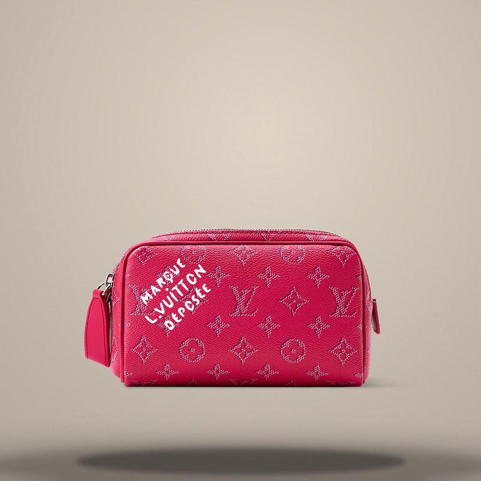 Louis Vuitton Rose Pondicherry Pink Mini Dopp Kit Crossbody Bag