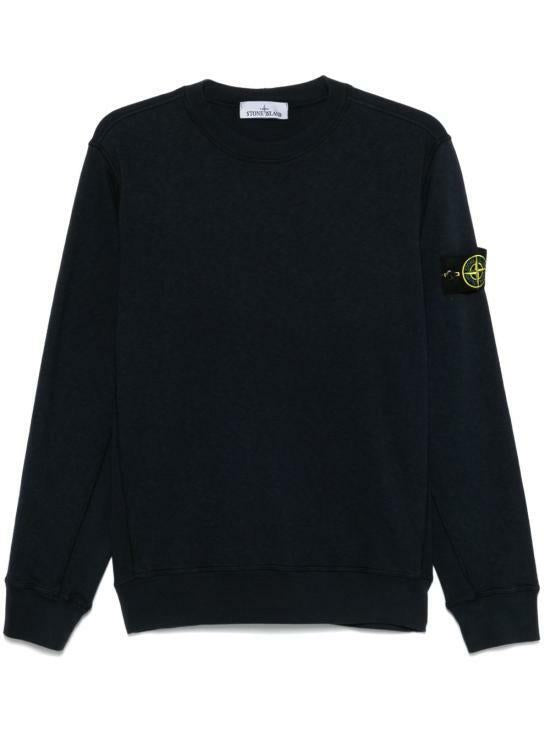 STONE ISLAND Old Effect Malfile Fleece Slub Crewneck Sweatshir K1S15 S0060 V0020