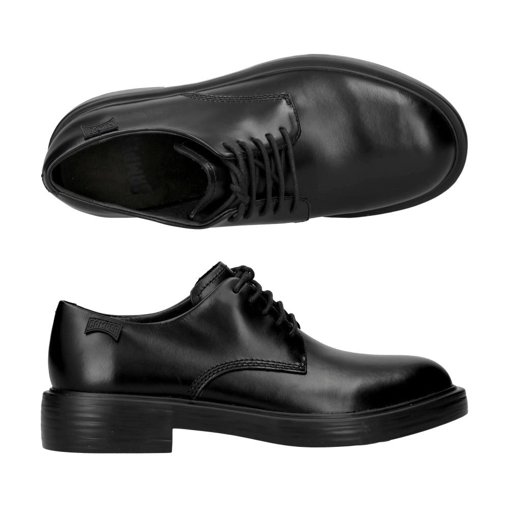 Camper Black Leather Dean Loafers Men’s Shoes K100979 001