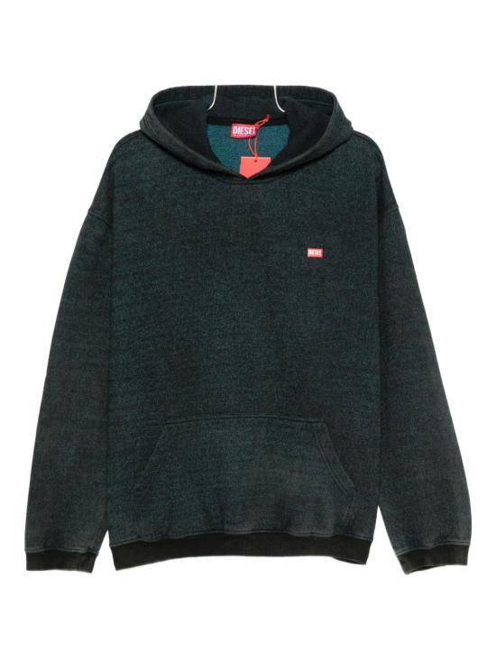 DIESEL Black Blue S KAI Hooded Sweater Hoodie A186500AGBZ9XXA