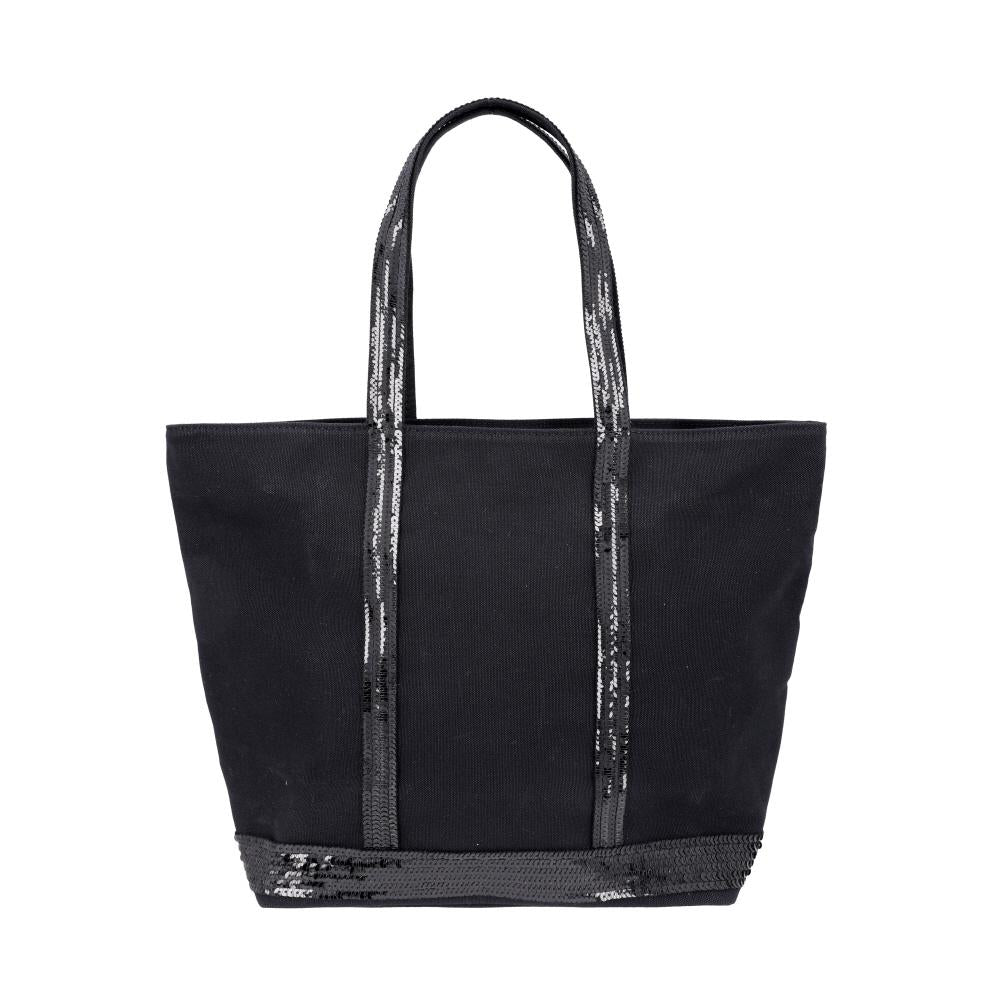 Vanessa Bruno Cabas Sequin Canvas Medium Tote Bag 0PVE01 V40378 999