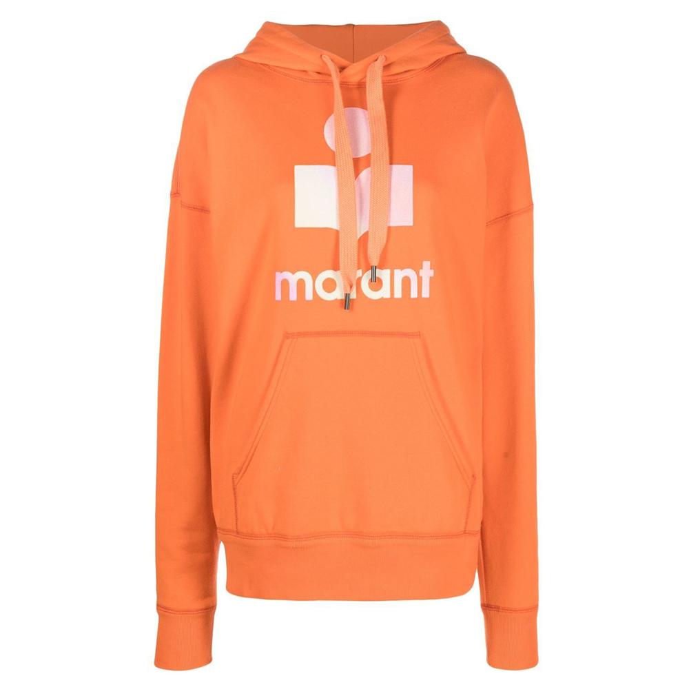 Isabel Marant MANSEL Fleece Lined Hoodie Orange