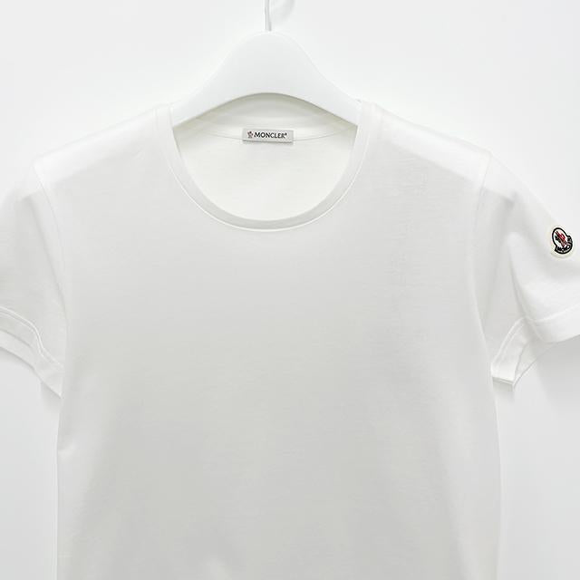 Moncler Women’s Logo Patch Cotton Jersey Short Sleeve T-Shirt