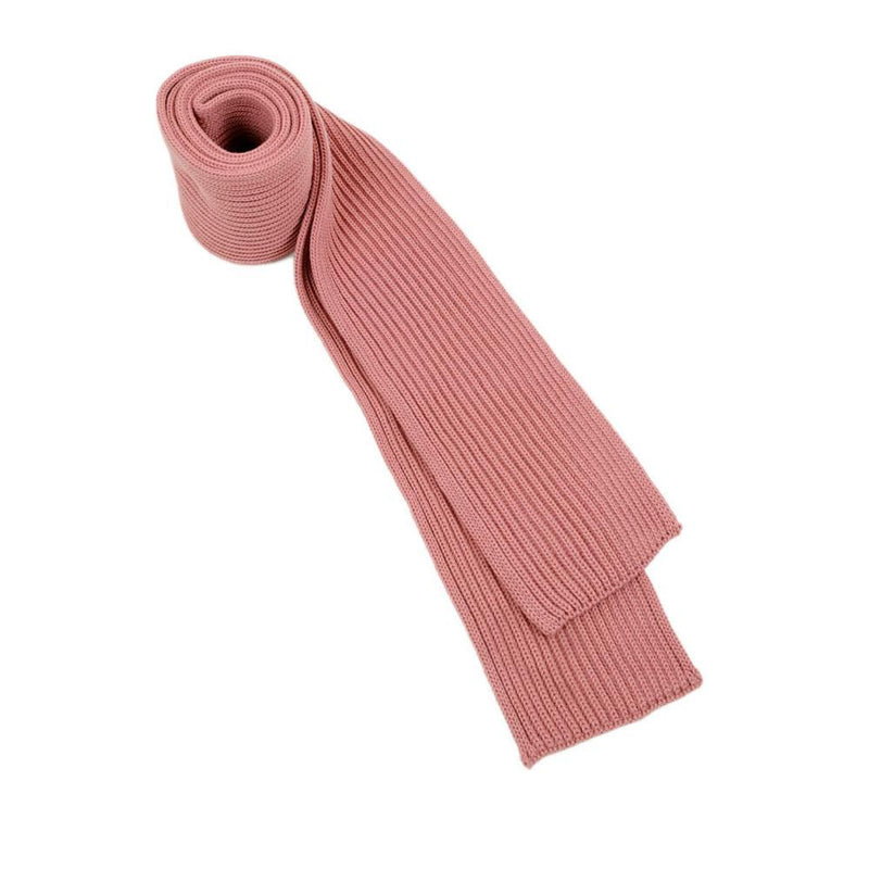 ANDERSEN-ANDERSEN Ribbed Wool Scarf Rose Pink