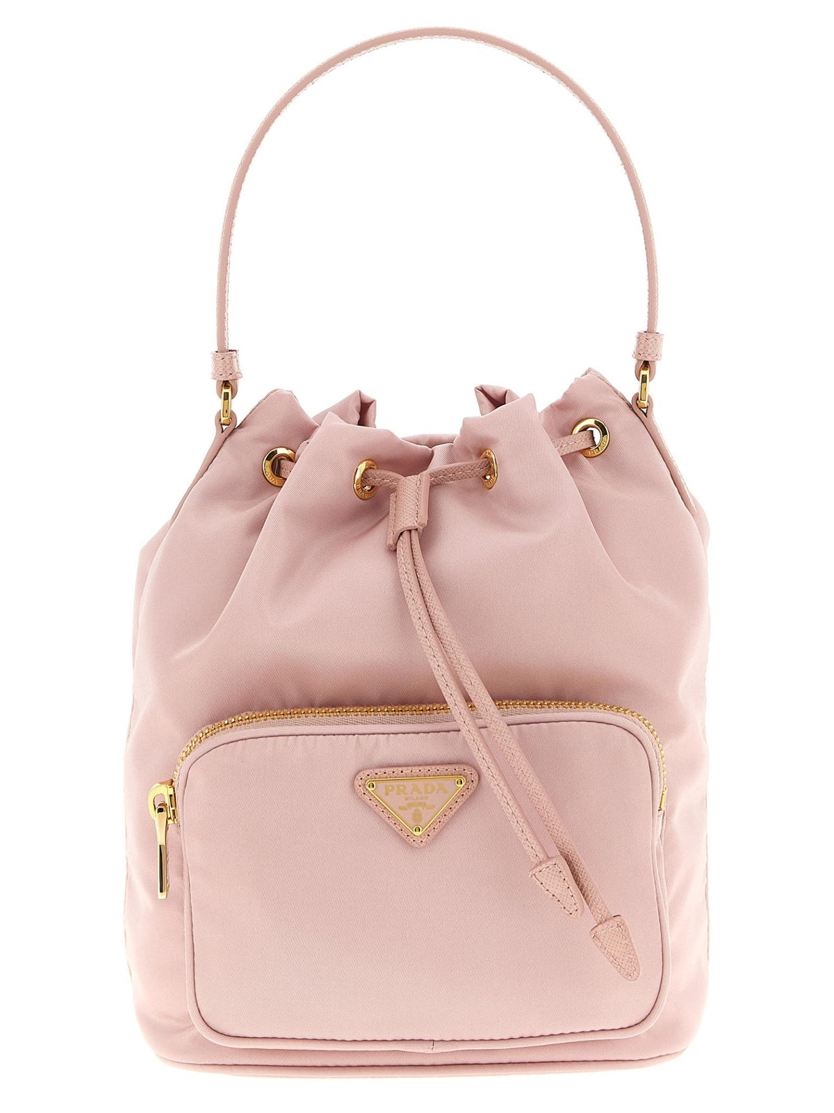 PRADA Leather Tote Shoulder Bag Black