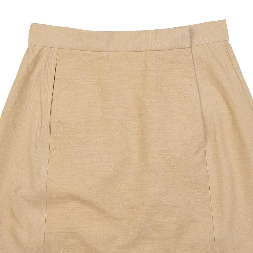 Maison Margiela High-Waist Medium Skirt White