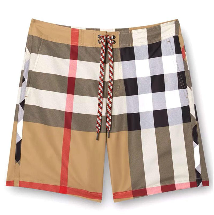 BURBERRY Check Swim Shorts Men’s Swimwear