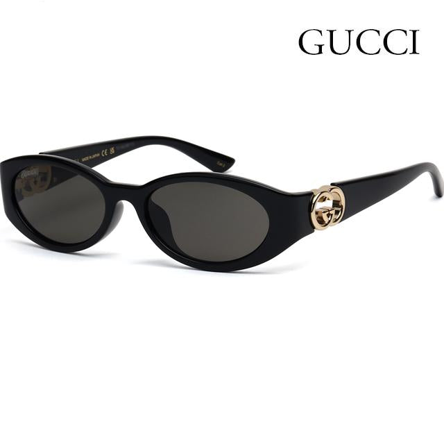 GUCCI Oval Sunglasses Asian Fit Women Acetate Frame GG1662SA 001