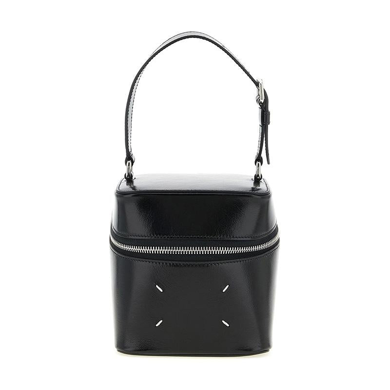Maison Margiela Black Leather Big Cube Tote Bag