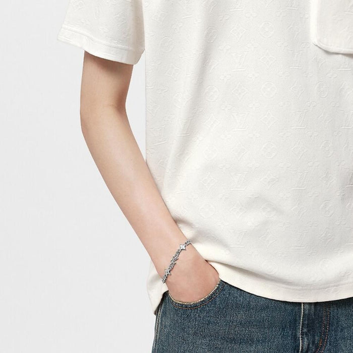 Louis Vuitton Men's Monogram Chain Bracelet M1407A