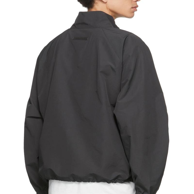 Fear of God Essentials Half-Zip Anorak Track Windbreaker Jacket Black