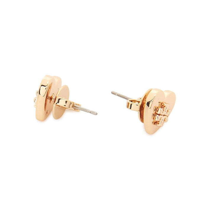Tory Burch Kira Heart Stud Earrings Gold-Tone