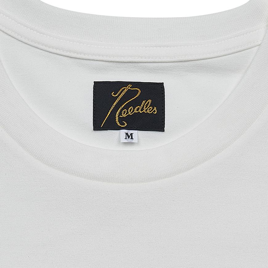 NEEDLES Men’s Short Sleeve Crewneck T-Shirt QV433A OFF WHITE