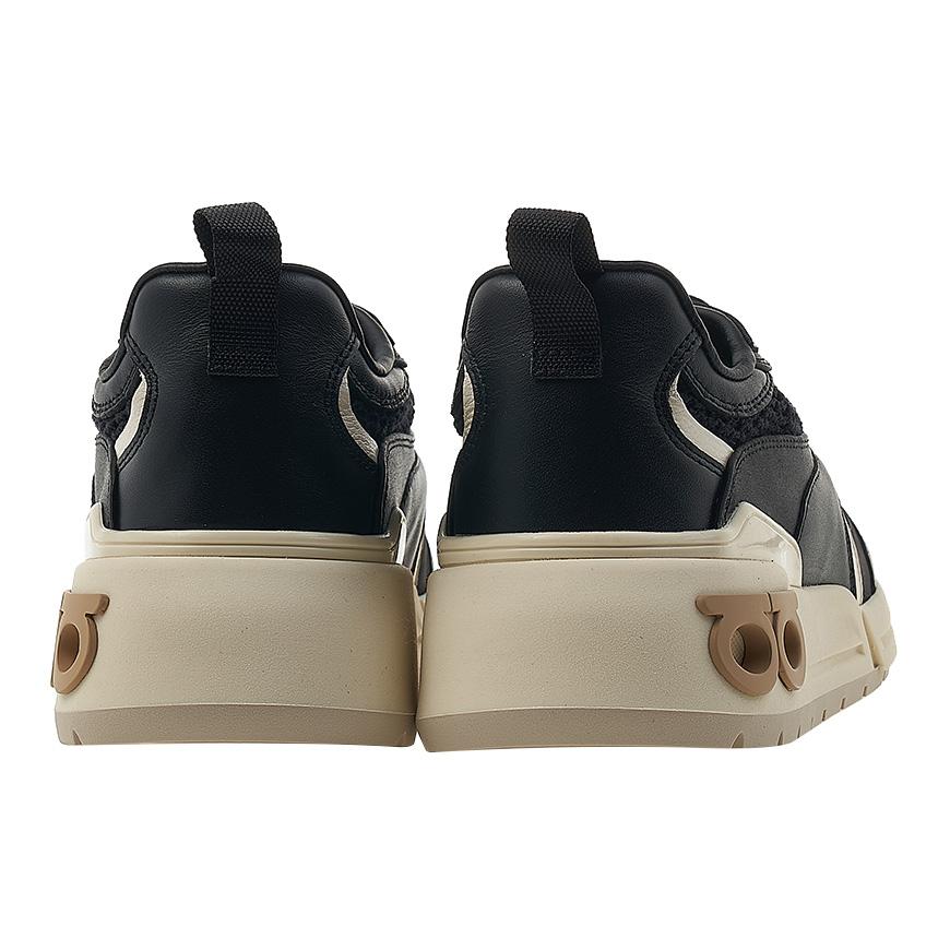 Ferragamo Women's Gancini Low Top Sneakers COSIMINA 1 NERO 0763650