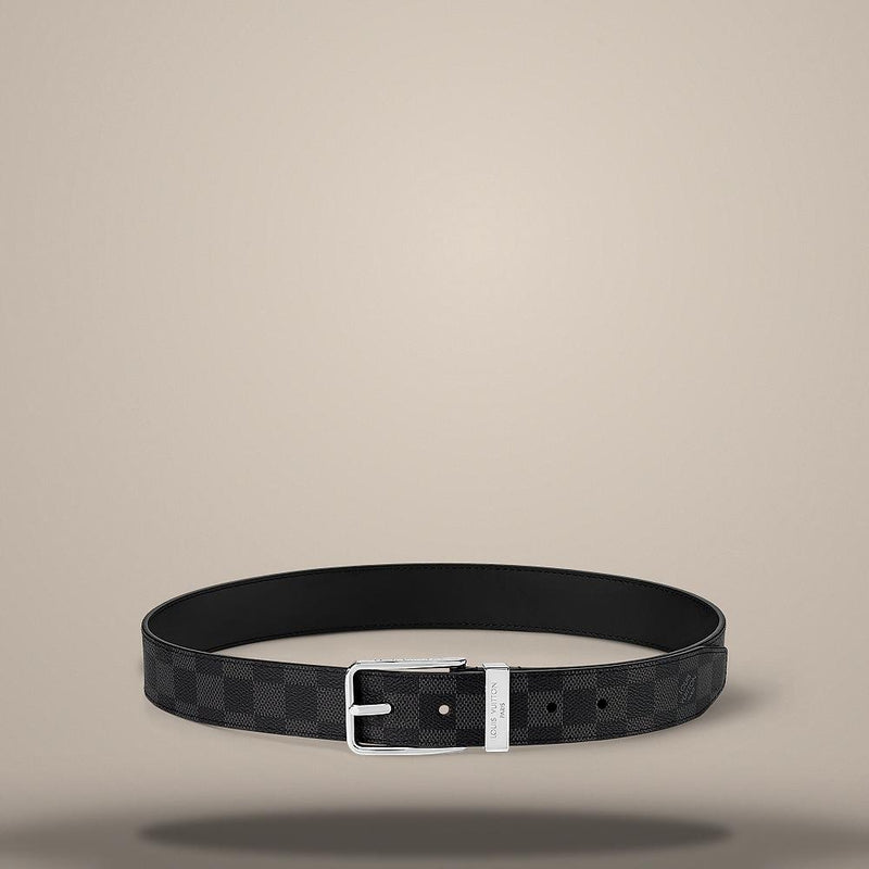 Louis Vuitton Damier Canvas Belt Calfskin Lined 35mm Men’s Accessory M8200