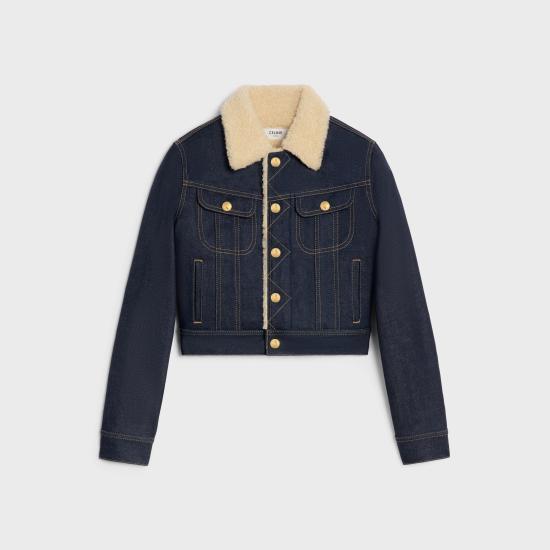 CELINE Denim Jacket for Women 2Q981224Z 07IN RINSED DOM
