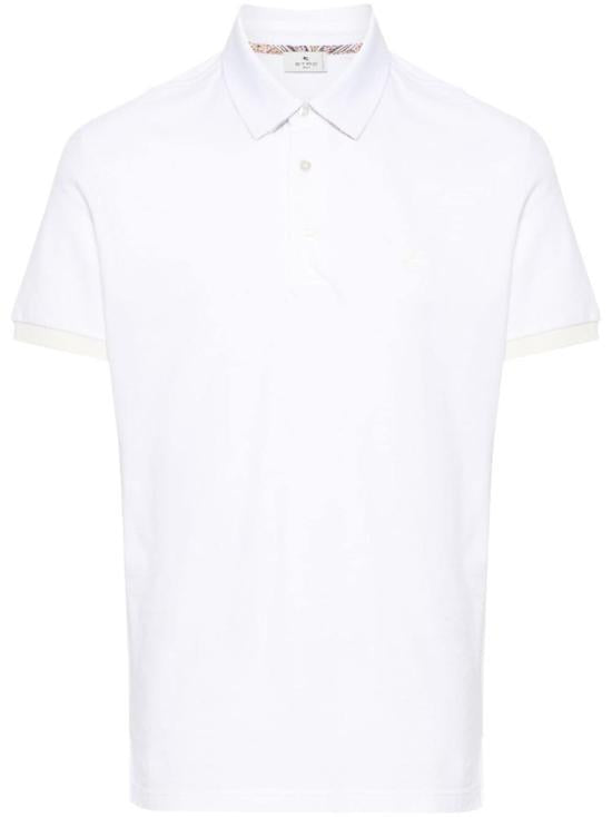 Etro Black Cotton Polo Shirt