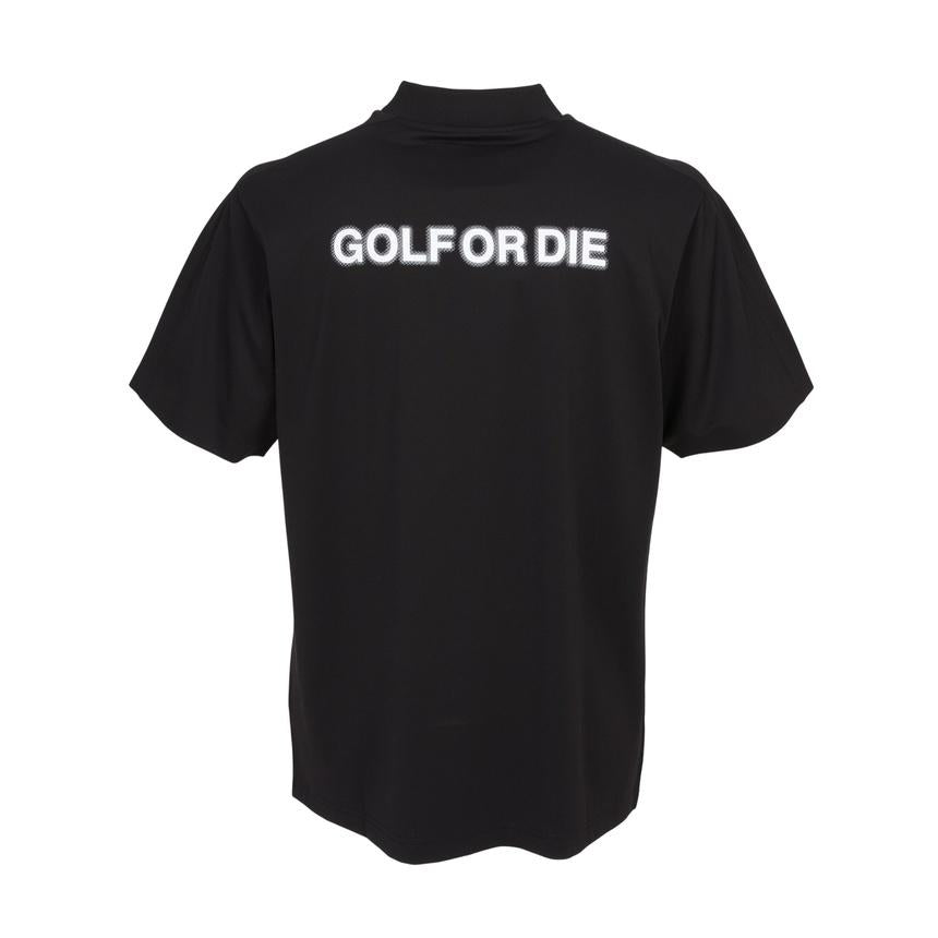MARK&LONA Men’s Golf Mock Neck Short Sleeve T-Shirt Black