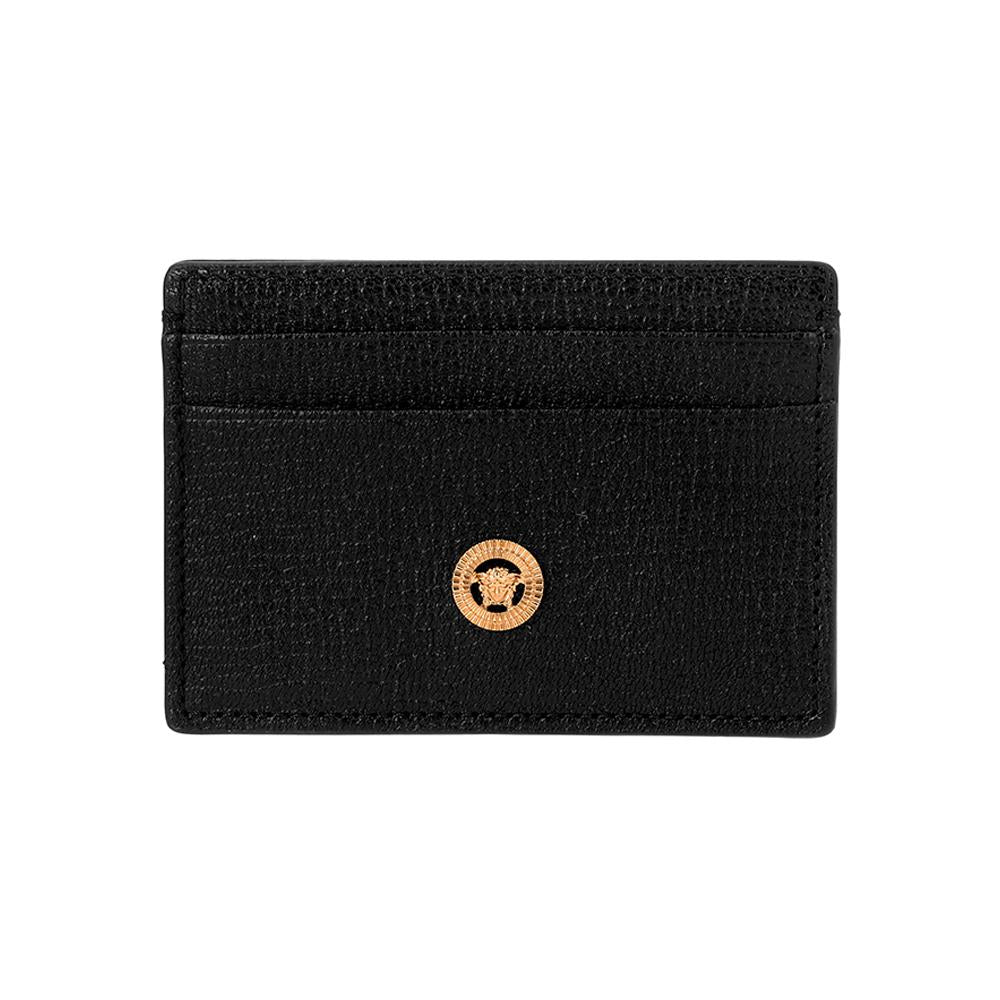 Versace Medusa Logo Leather Men’s Card Holder Wallet DPN2467 1A10544 1B00V