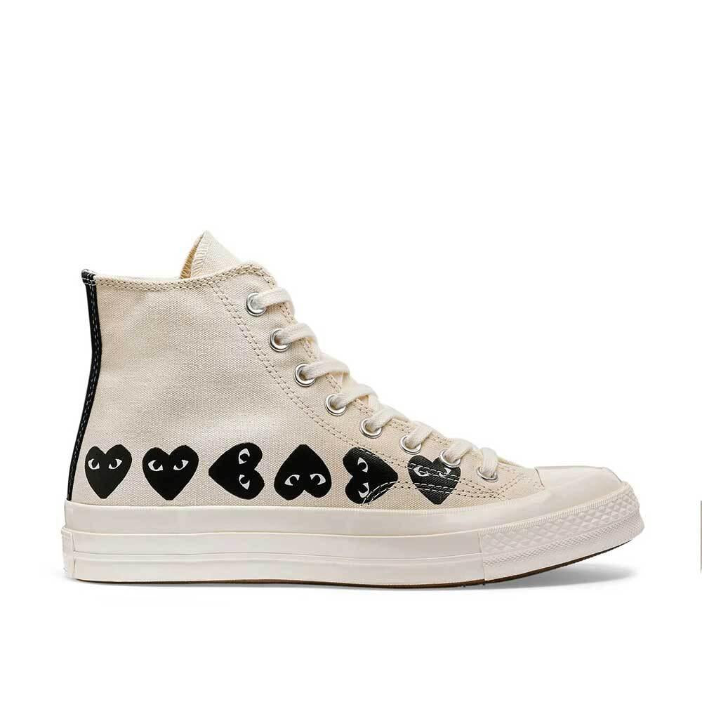 Comme des Garcons Unisex High-Top Canvas Sneakers AZ K127 001 2