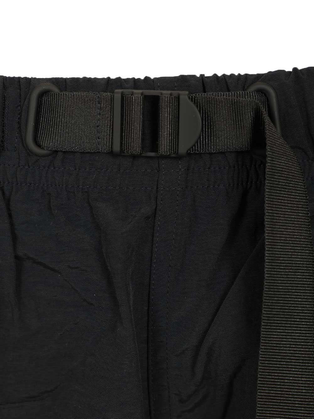 Maison Kitsune Black Cotton Drawstring Shorts