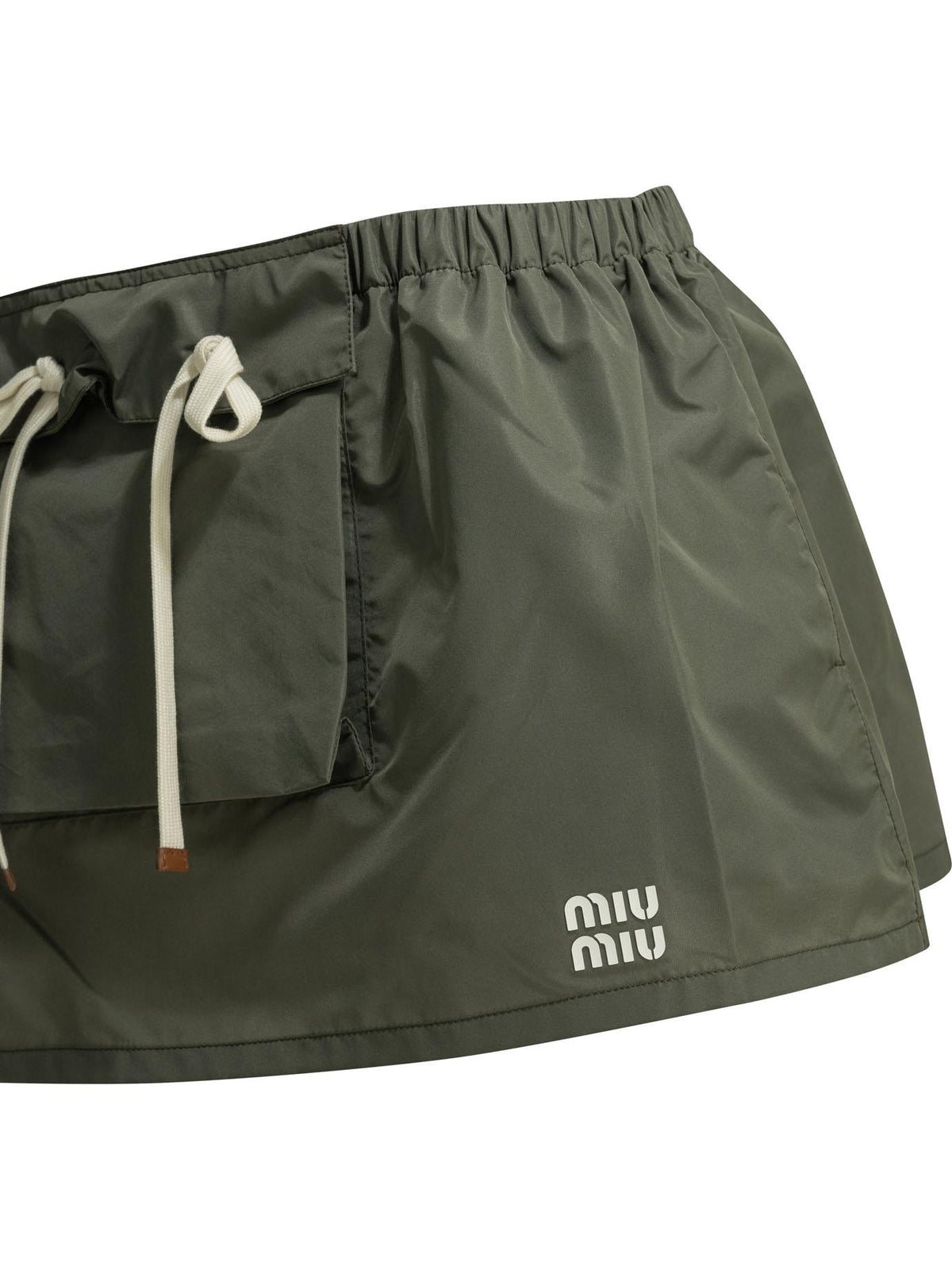 Miu Miu Wool Blend Mini Skirt Black Women’s Short Skirt