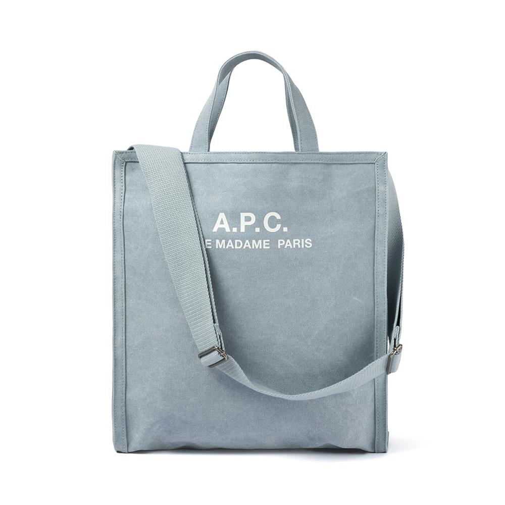 A.P.C. Unisex Canvas Tote Shoulder Bag COHGV H61318 IAA BLUE