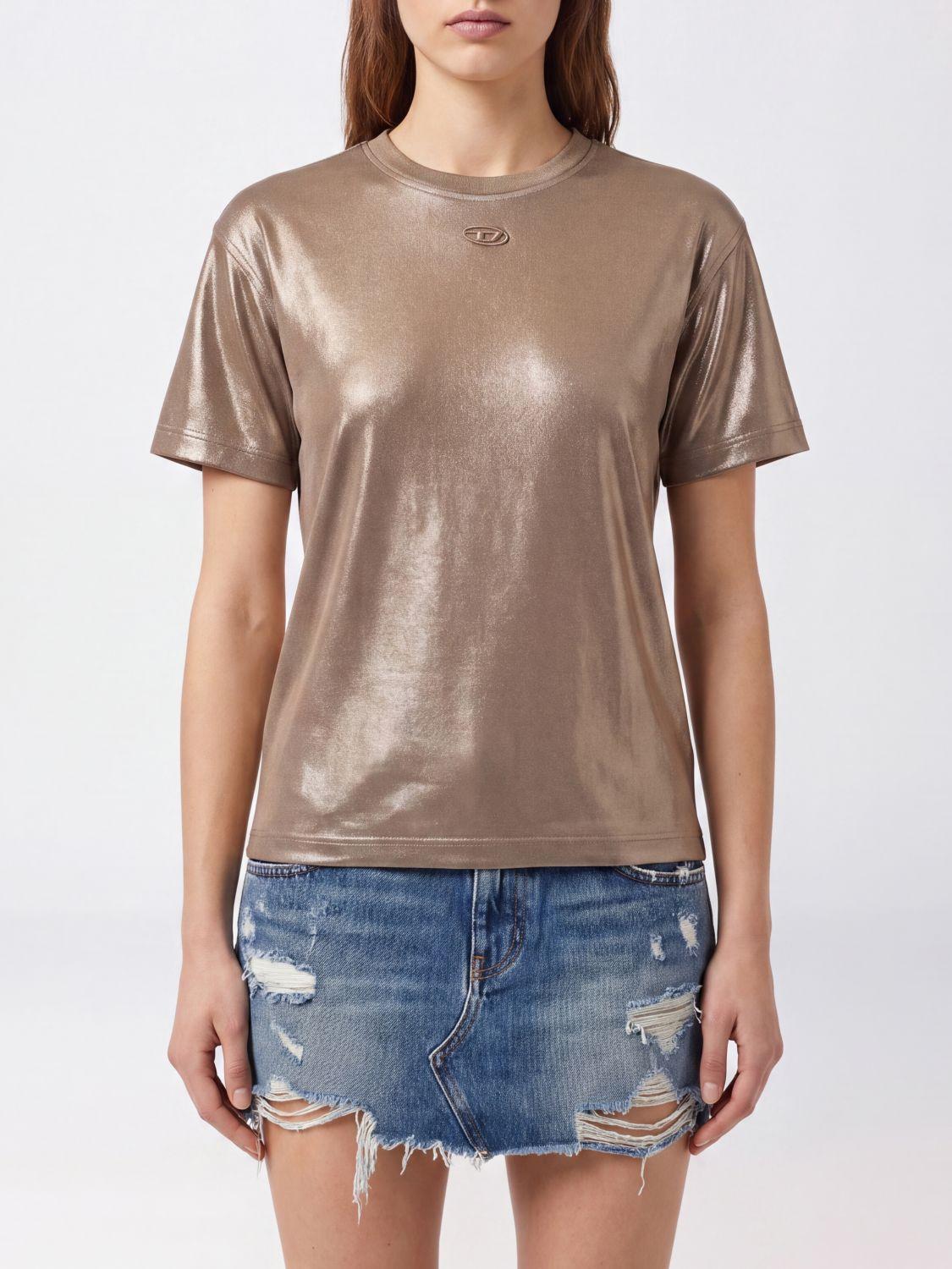 DIESEL Short Sleeve T-Shirt FW26 Navy Cotton Women’s