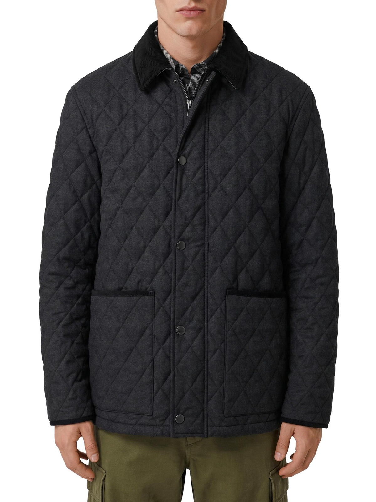 BURBERRY Black Casual Down Puffer Jacket for Men