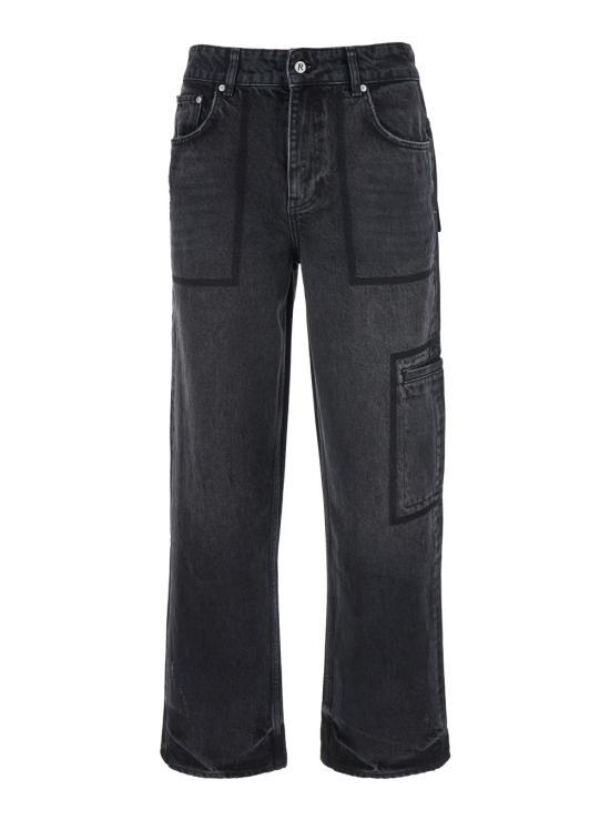 REPRESENT Denim Jeans Pants for Men MLM6104201 BLACK DOM