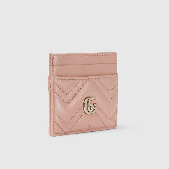GUCCI GG Marmont Leather Card Case Wallet for Women