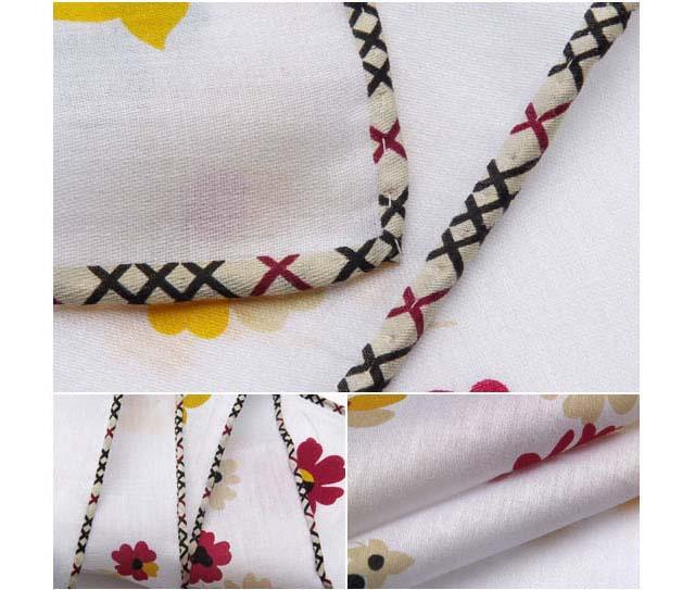 BURBERRY Check Pattern Wool Silk Scarf
