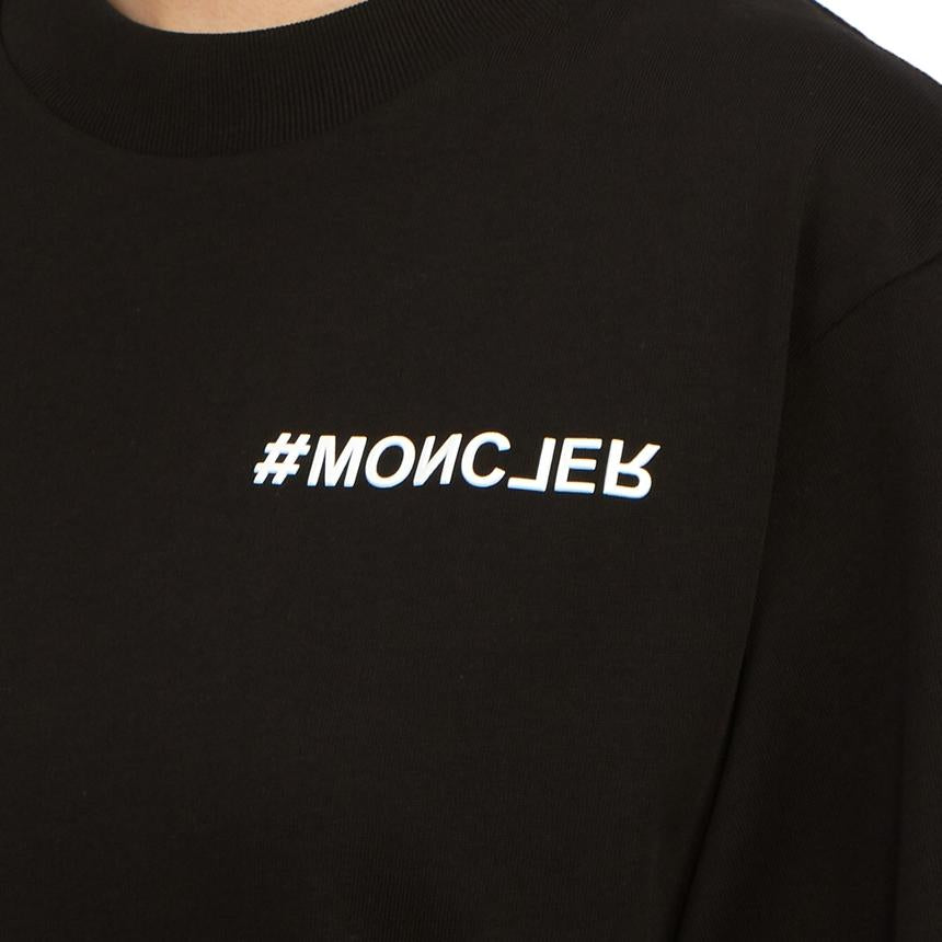 Moncler Grenoble Women’s Short Sleeve T-Shirt Black Cotton