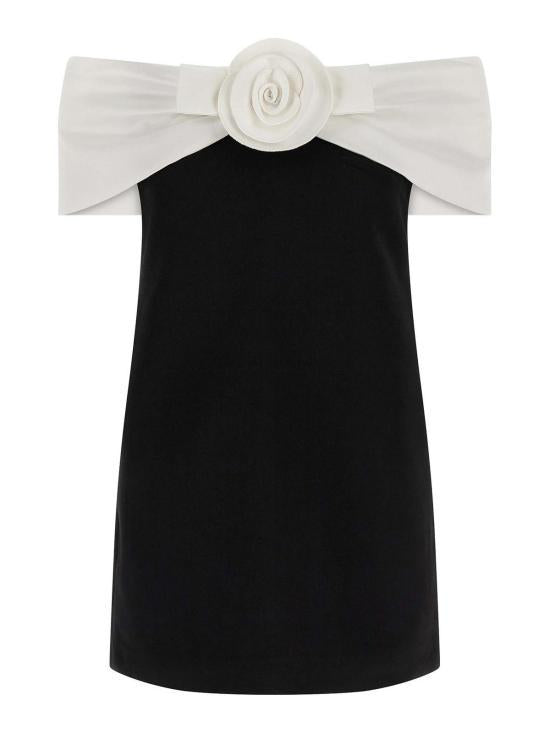 Self Portrait Black Short Dress RS26180 SBLACK