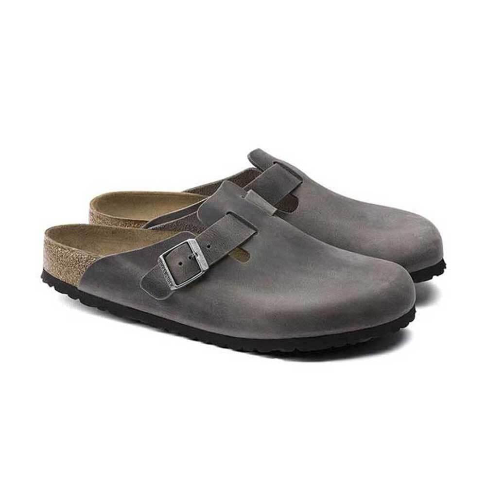 Birkenstock Boston BS Clog Sandals Iron Gray