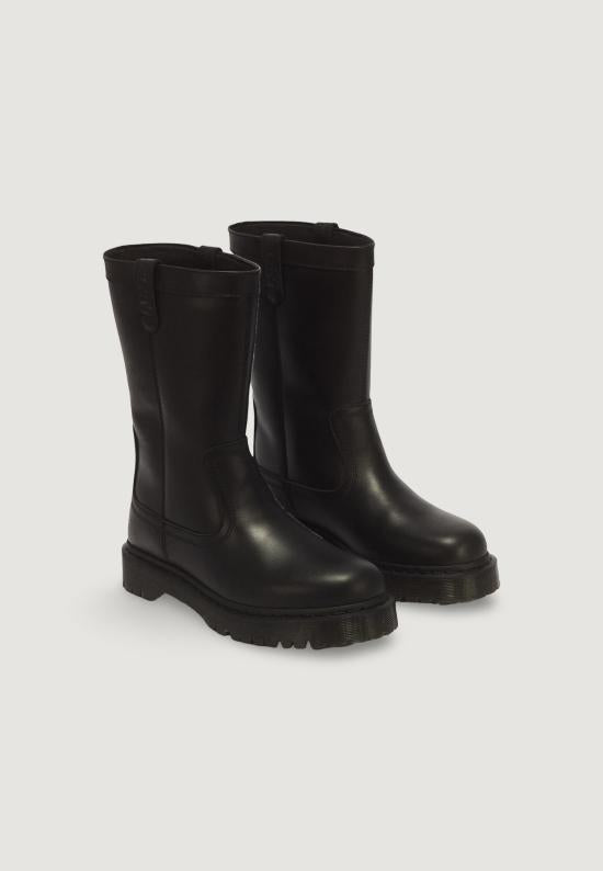 Dr.Martens Black Leather Lace-Up Boots 43165001 DOM
