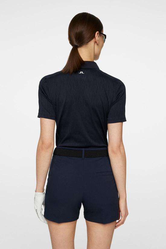 J LINDEBERG Men's Short Sleeve Polo Shirt GWJT124716855 JL NAVY DOM