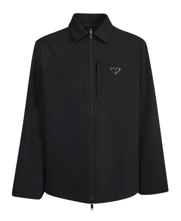 PRADA Polyester Shirt Jacket Black Men’s Outerwear