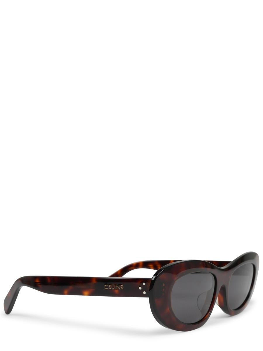 CELINE Black Acetate Square Sunglasses