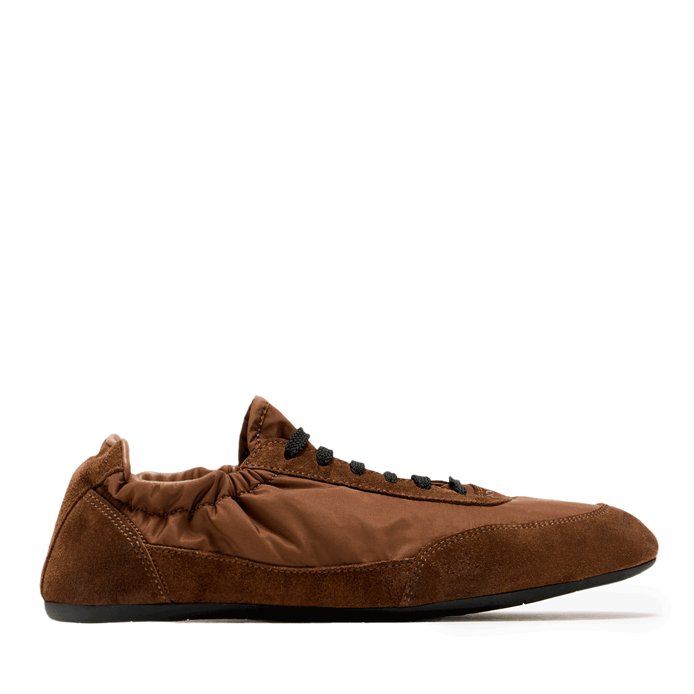 PRADA Men’s Brown Low-Top Sneakers 2EG479
