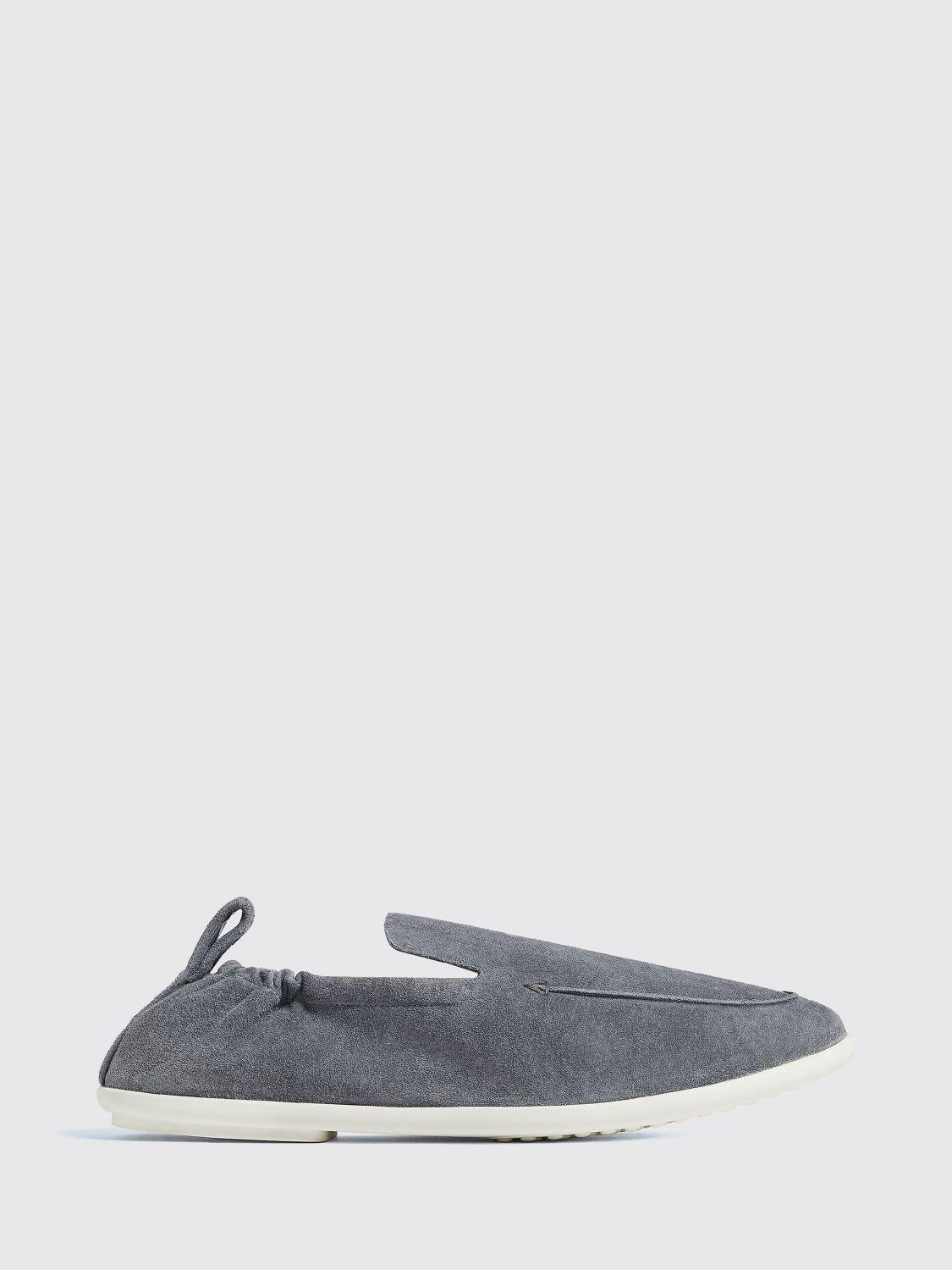 Bottega Veneta Black Leather Slip-On Loafers for Men