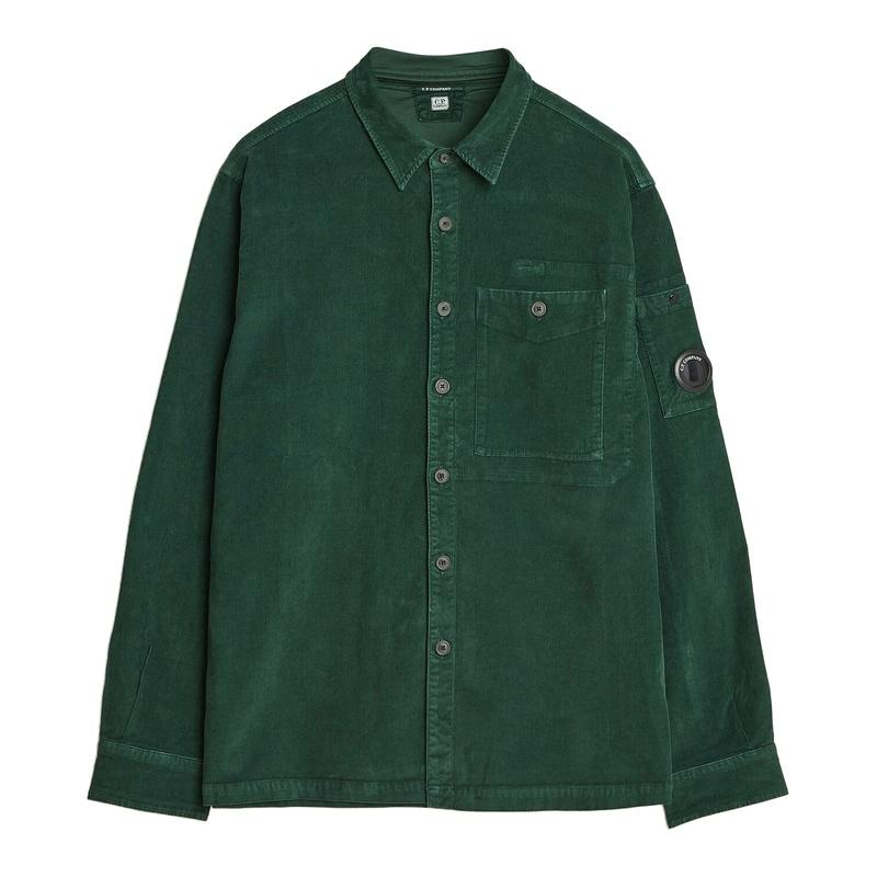 CP Company Lens Corduroy Long Sleeve Shirt for Men