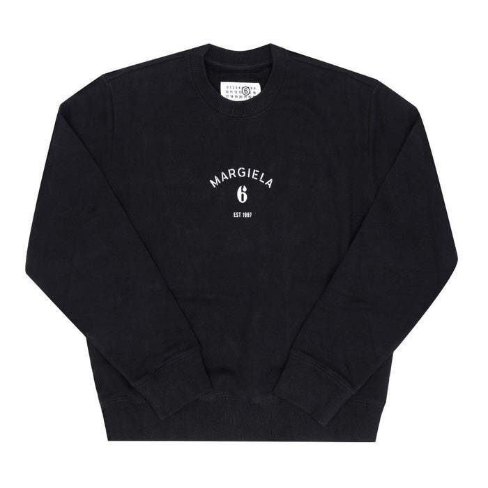 Maison Margiela Numbering Logo Black Sweatshirt Women