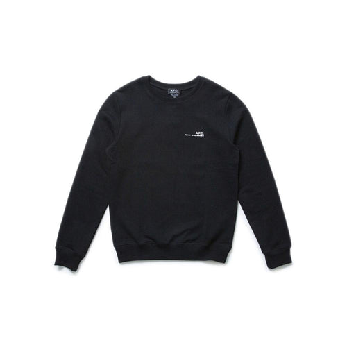 A.P.C. Item Logo Crewneck Sweatshirt Black