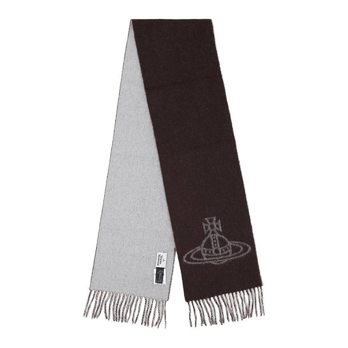 Vivienne Westwood Unisex Reversible ORB Logo Scarf