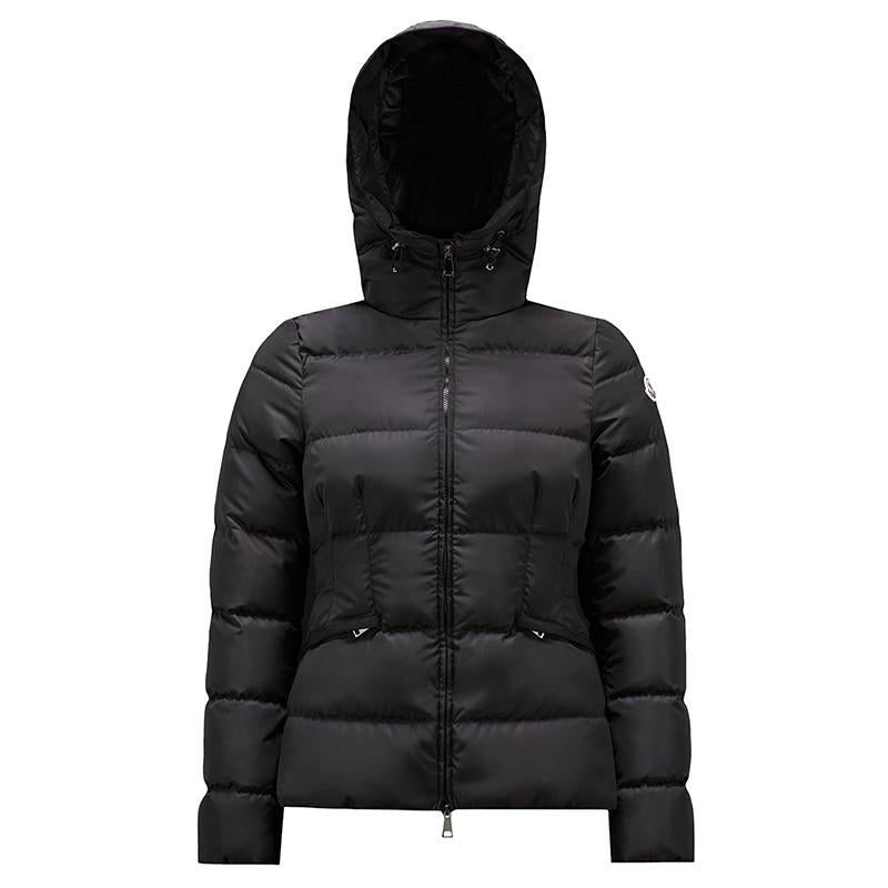 Moncler Aboche Hooded Short Down Jacket Black Women’s