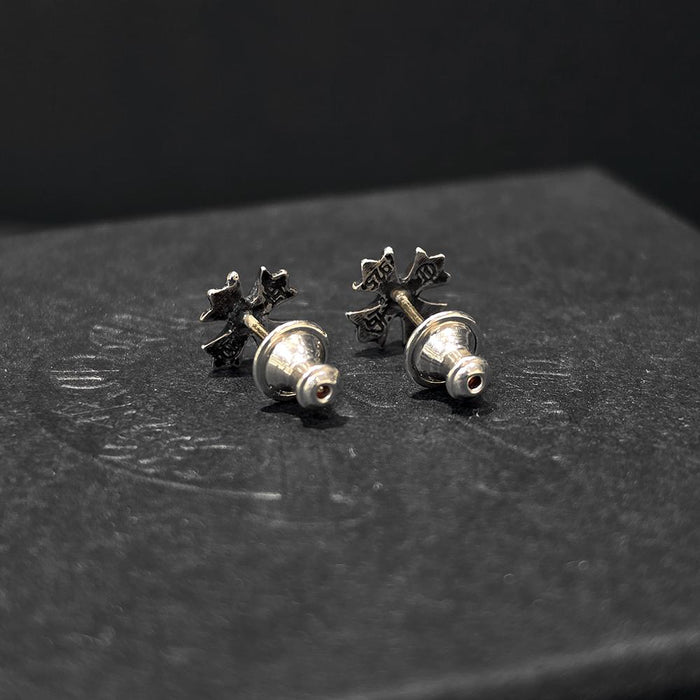 Chrome Hearts Cross Plus Silver Single Earring