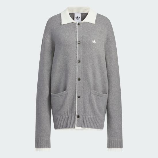 Adidas Men’s Knit Cardigan KS2907 Grey Three DOM