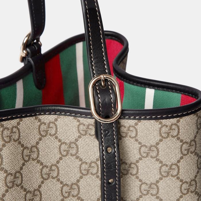 GUCCI GG Emblem Medium Tote Shoulder Bag 815213 FAD6L 9741